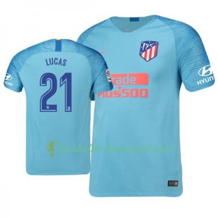 Fußballtrikots Atlético Madrid Lucas Hernandez 21 2018-2019 Kurzarm Auswärts-trikot kaufen